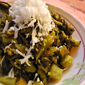 Mocha Ghonto or Banana Flower Curry